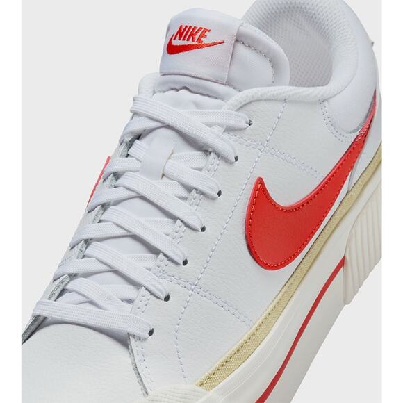Nike Court Legacy Lift Women's size 9.5 White Gold Red Causal Shoes DM7590-110 - Picture 5 of 12